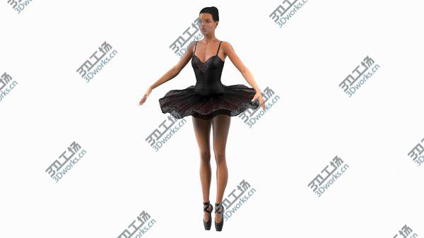 images/goods_img/20210312/Light Skinned Black Ballerina Rigged 3D/2.jpg